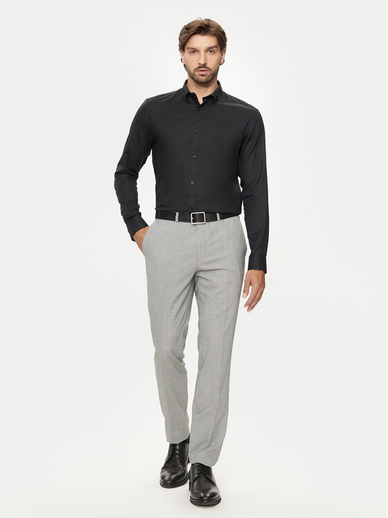 Jack&Jones Jack&Jones Πουκάμισο Joe 12260426 Μαύρο Slim Fit