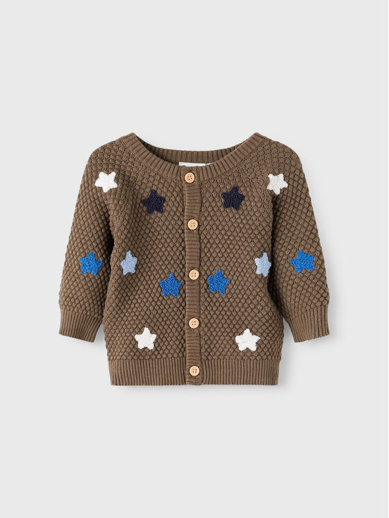 NAME IT Cardigan 13207107 Marrone Regular Fit, taglia : 68