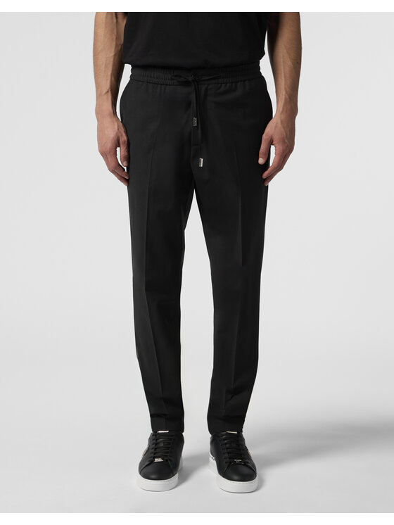 PHILIPP PLEIN PHILIPP PLEIN Spodnie materiałowe 29064 Czarny Regular Fit