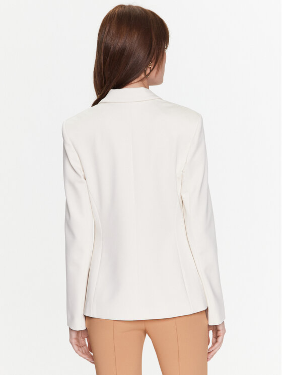 PINKO Pinko Marynarka Alexia 100256 A0IG Écru Regular Fit