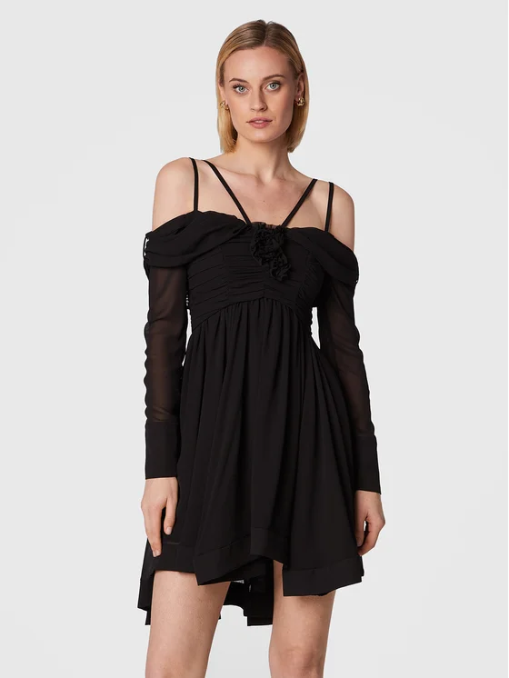 Babylon Kleid für den Alltag R_E00790 Schwarz Regular Fit