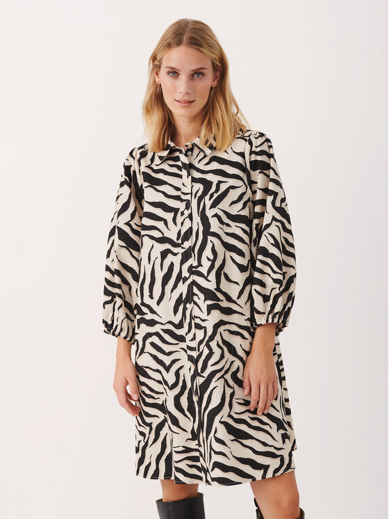Part Two Part Two Hemdkleid Eleina 30306279 Bunt Relaxed Fit