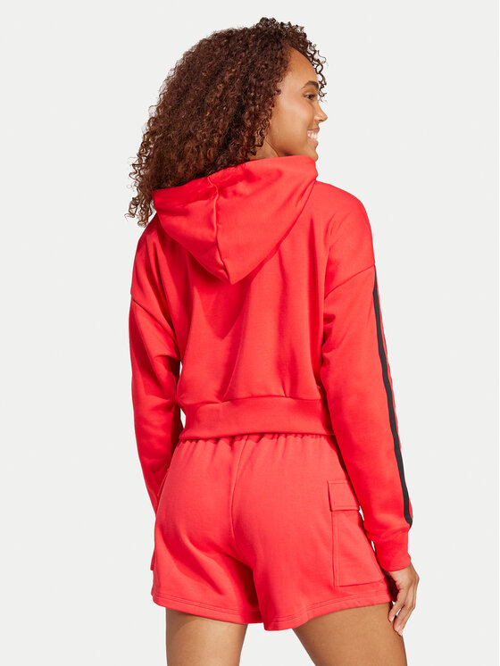 adidas adidas Džemperis Essentials 3-Stripes IS6997 Raudona Regular Fit