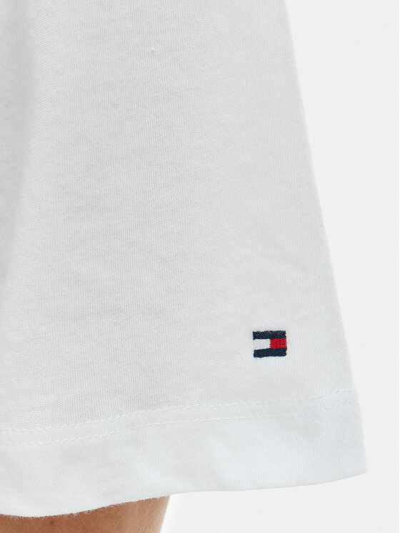 Tommy Hilfiger Tommy Hilfiger T-Shirt WW0WW47811 Biały Relaxed Fit