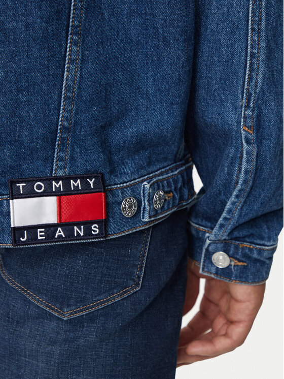 Tommy Jeans Tommy Jeans Traper jakna Aiden DM0DM19366 Plava Oversize
