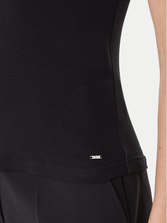 Morgan Morgan Top 242-DNAE Negru Slim Fit