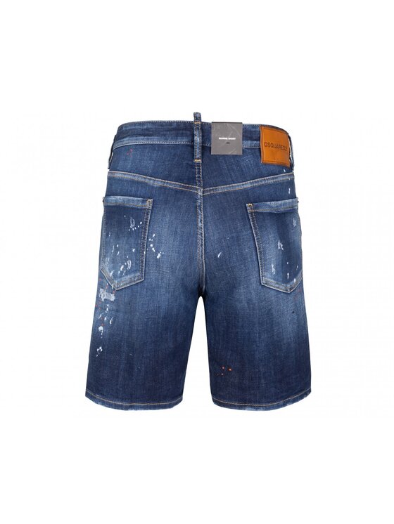 Dsquared2 Dsquared2 Džínové šortky S74MU0884 S30664 Tmavomodrá Slim Fit