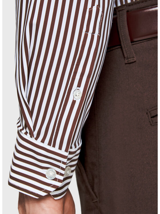 Pako Lorente Pako Lorente Koszula P26SF-1X-065 Brązowy Slim Fit