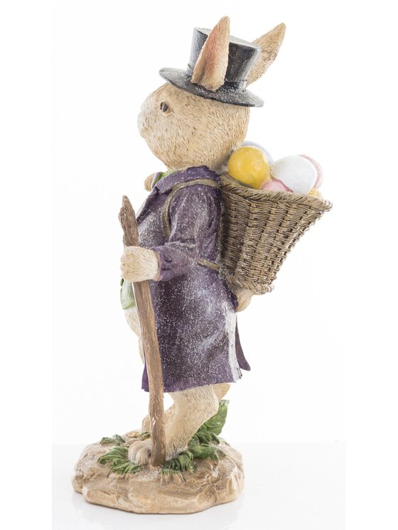 MIAhome MIAhome Figurka Królik wędrowiec 23x10x12 cm VAGABONDO Kolorowy