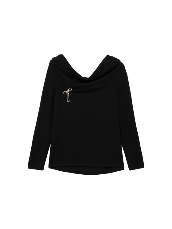 Oltre Oltre T-shirt G066J004626N033 Nero Skin Fit