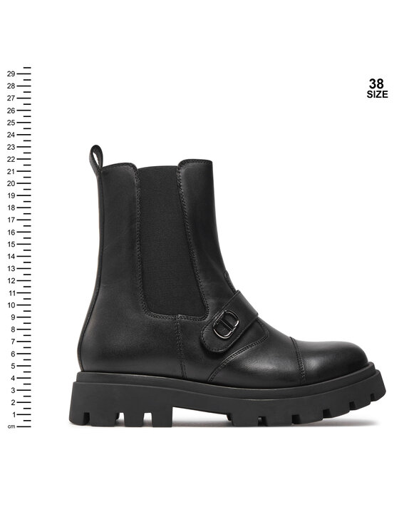 TWINSET TWINSET Īsie zābaki 242GCJ032 S Melns