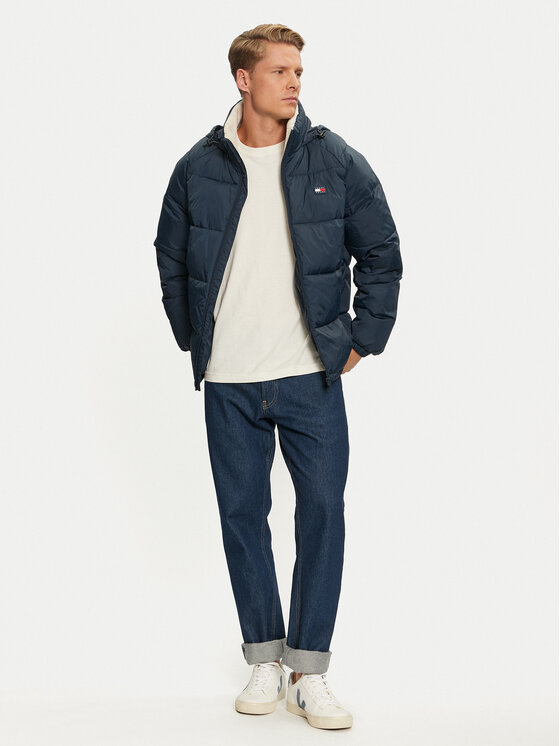 Tommy Jeans Tommy Jeans Kurtka zimowa DM0DM20003 Granatowy Relaxed Fit