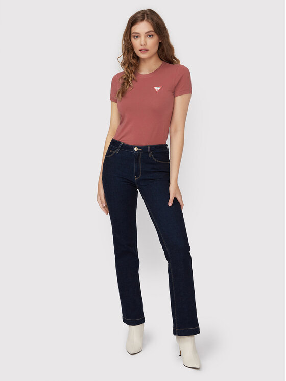 T-shirt W2YI44 J1311 Bordeaux Slim Fit