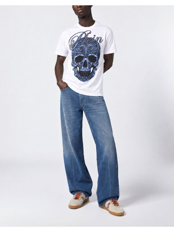 PHILIPP PLEIN PHILIPP PLEIN T-Shirt 31632 Bílá Regular Fit
