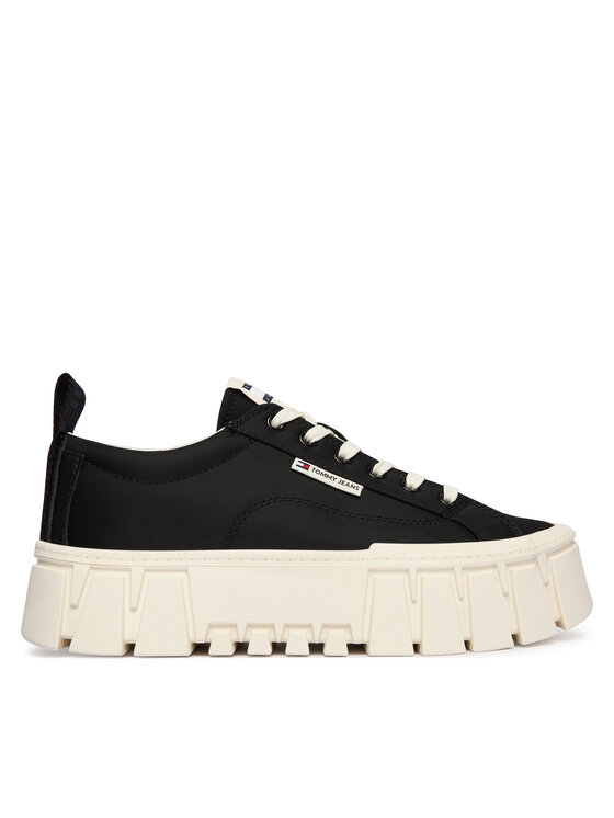Tommy Jeans Tommy Jeans Αθλητικά Tjw Flatform Chunky Sneaker EN0EN03036 Μαύρο