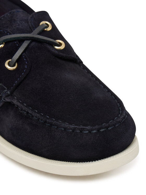Tommy Hilfiger Tommy Hilfiger Mocasini Hilfiger Suede Boat Shoe FW0FW09338 Bleumarin
