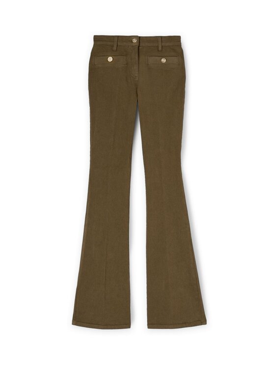 Motivi Motivi Pantaloni di tessuto P725Q004225N035 Verde Flare Fit