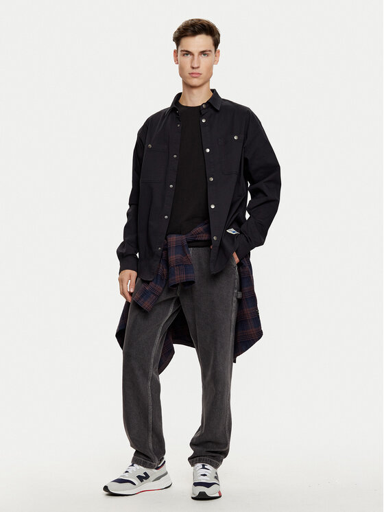 Champion Champion Πουκάμισο 220508 Μαύρο Regular Fit