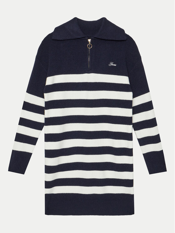 Guess Guess Trikotažinė suknelė J4YK16 Z3FU0 Mėlyna Comfort Fit