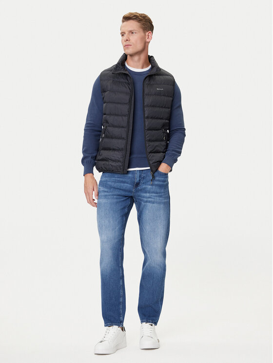 Gant Gant Γιλέκο 7006527 Μαύρο Regular Fit