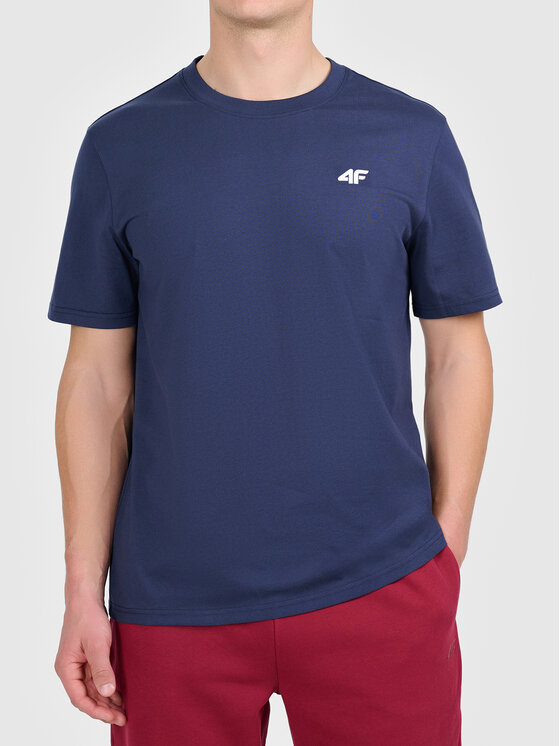 4F 4F T-Shirt 4FWMM00TTSHM3340-31S Granatowy Active Fit