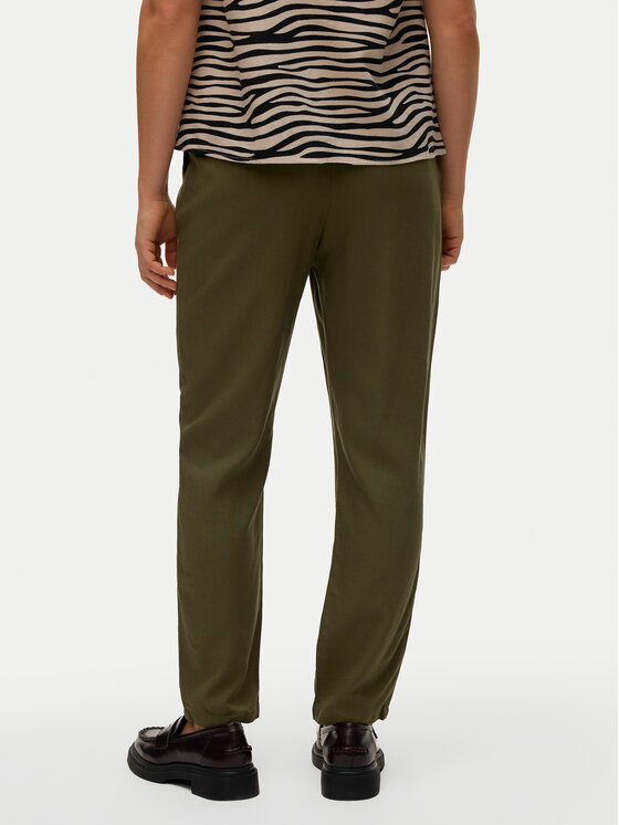 Vero Moda Vero Moda Kalhoty z materiálu Jesmilo 10279691 Zelená Regular Fit