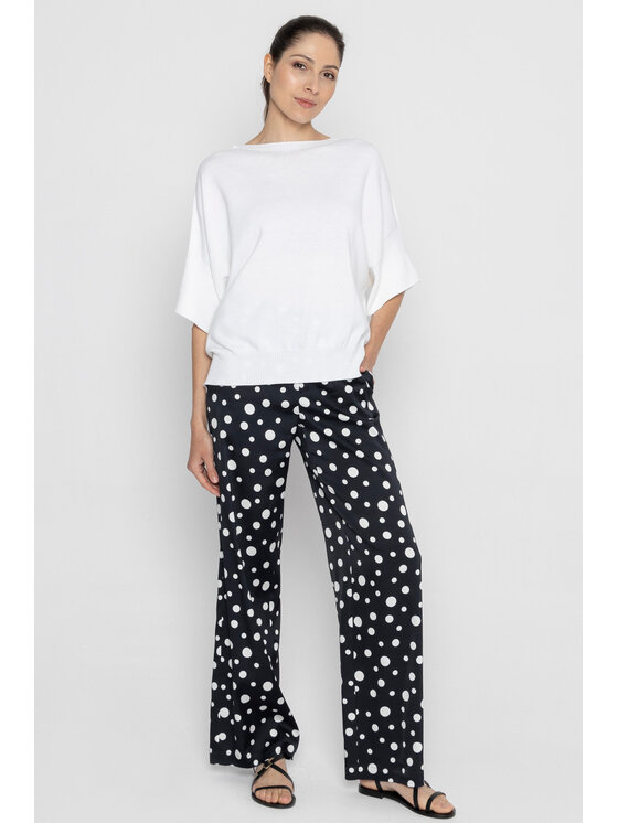 Deni Cler Milano Deni Cler Milano Spodnie materiałowe W-DC-5209-D2-D4-96-1 Czarny Loose Leg