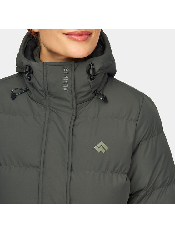 Alpinus Alpinus Płaszcz Iparla Zielony Regular Fit