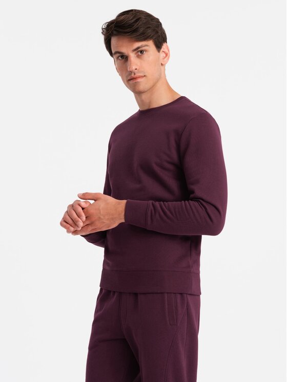 Ombre Ombre Komplet dresowy Z84 Bordowy Regular Fit