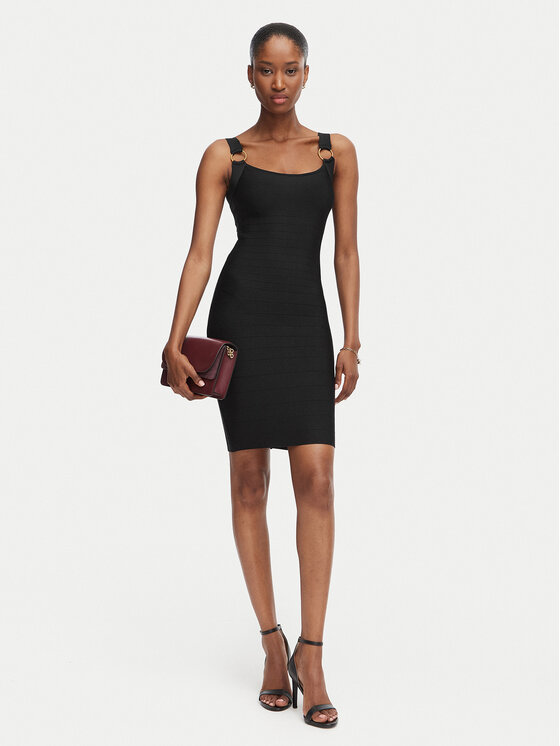 Marciano Guess Marciano Guess Cocktail obleka G6YK40 Z1082 Črna Slim Fit