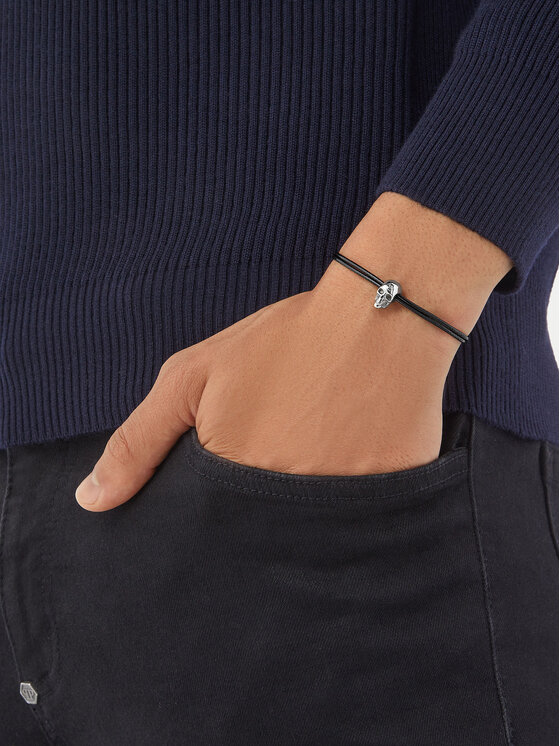 PHILIPP PLEIN PHILIPP PLEIN Браслет Linked PJYEA09BU Чорний