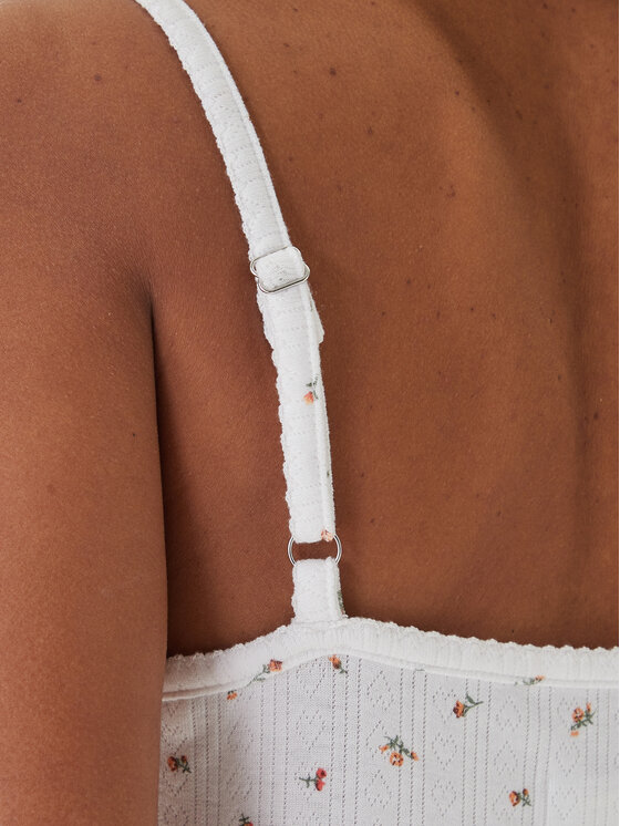 Guess Jeans Guess Jeans Top W6GPB5 KH172 Bianco Regular Fit