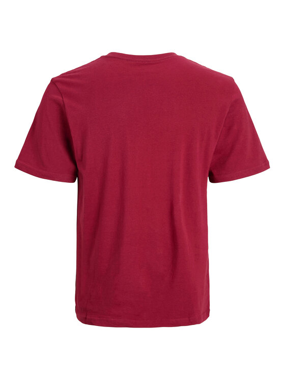 Jack & Jones Jack & Jones Тишърт York 12283800 Червен Relaxed Fit