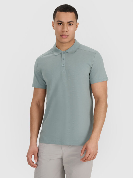 4F 4F Polo MIDSHOP TEXTILE Khaki Regular Fit