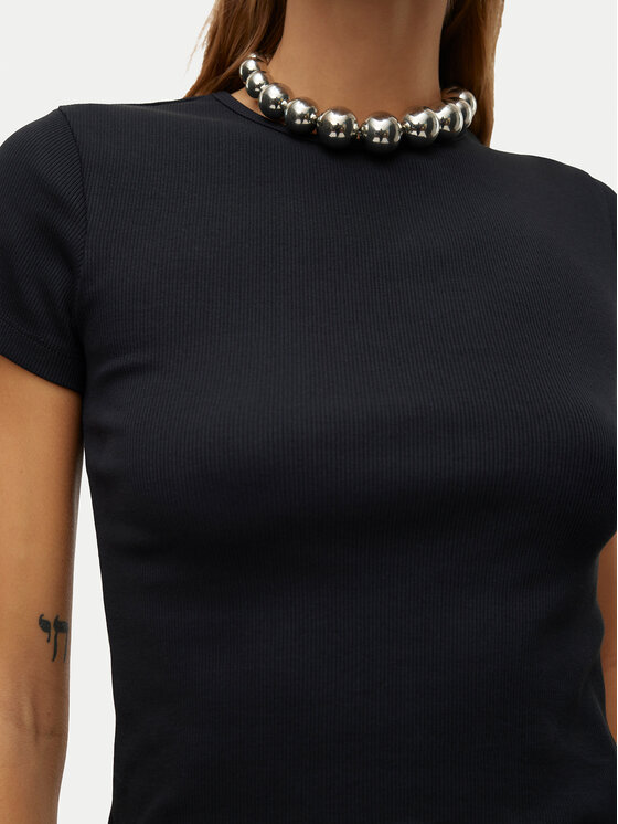 Vero Moda Vero Moda T-shirt Chloe 10306894 Nero Tight Fit