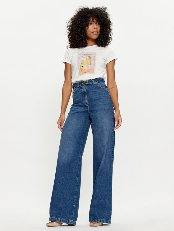 TWINSET TWINSET Джинси 241TP2662 Голубий Wide Leg