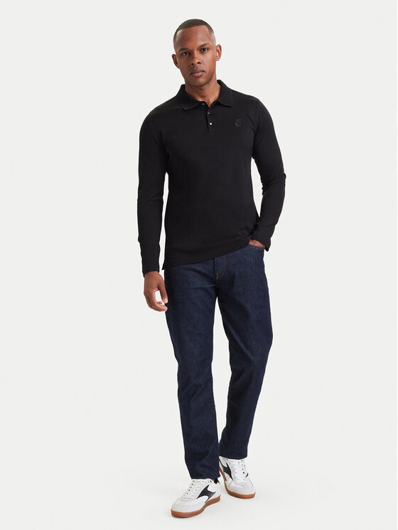 KARL LAGERFELD KARL LAGERFELD Polokošeľa 745000 564200 Čierna Regular Fit
