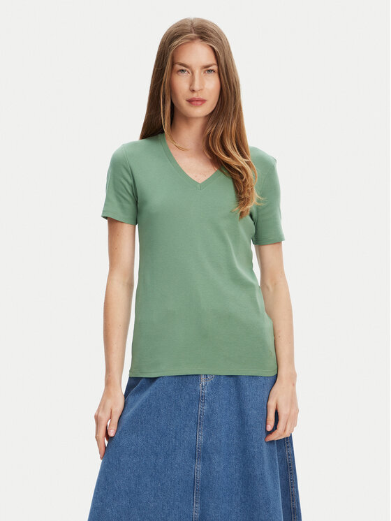 United Colors Of Benetton United Colors Of Benetton Majica 3GA2E4230 Zelena Regular Fit