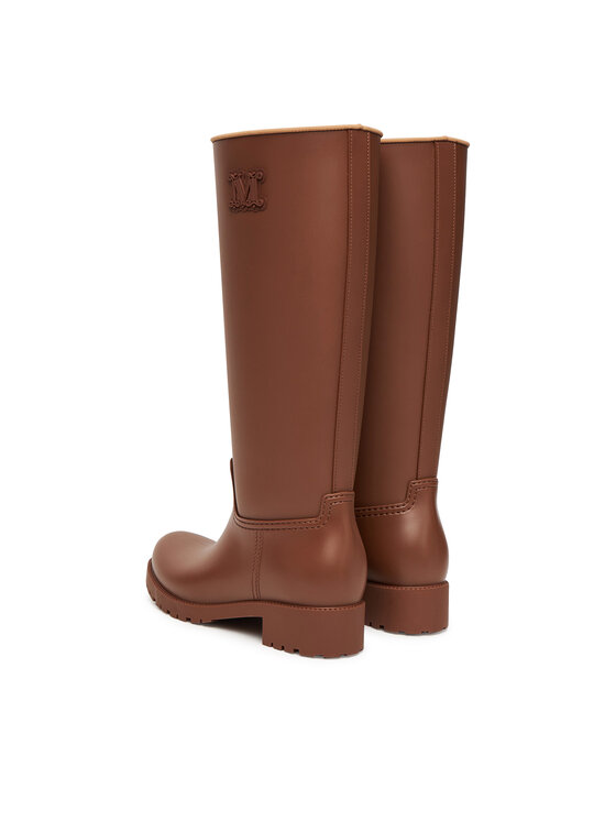Max Mara Max Mara Gumijasti škornji 2524796192600 Rjava