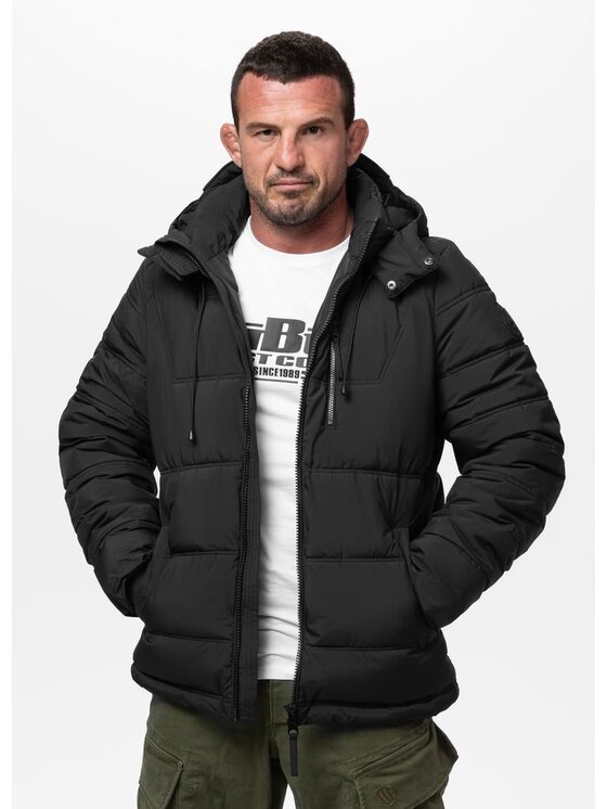 PITBULL PITBULL Kurtka zimowa PIEDMONT Czarny Regular Fit