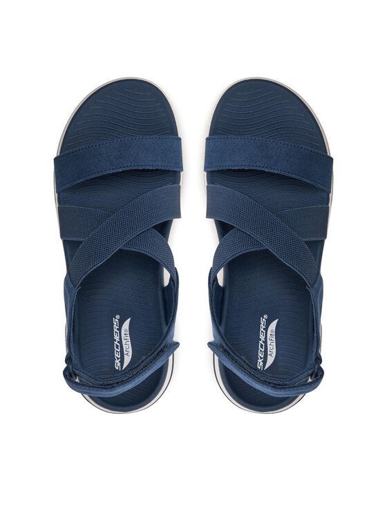Skechers Skechers Sandali Go Walk Arch Fit Sandal-Treasured 140257/NVY Mornarsko modra