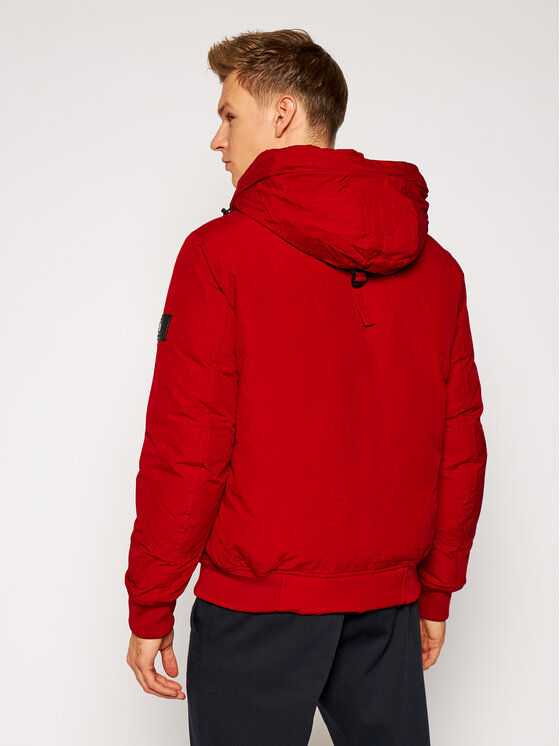 Tommy Hilfiger Kurtka puchowa Hampton MW0MW14876 Czerwony Regular Fit Modivo.pl