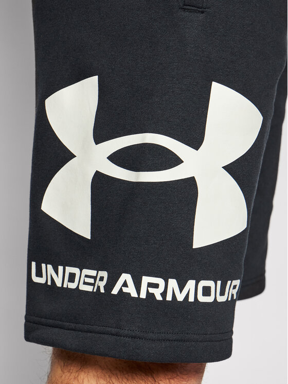 Under Armour Under Armour Szorty sportowe Ua Rival Fleece Big Logo 1357118 Czarny Loose Fit