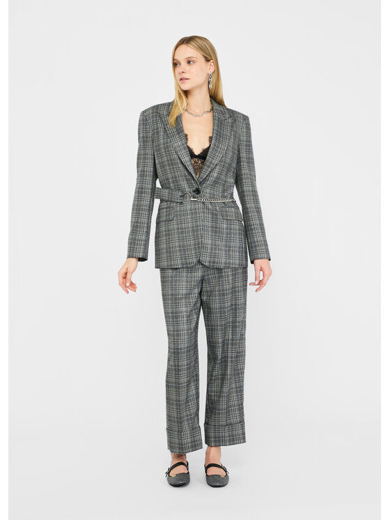 Liu Jo Liu Jo Pantaloni di tessuto CF5256T073AM9847 Grigio Regular Fit