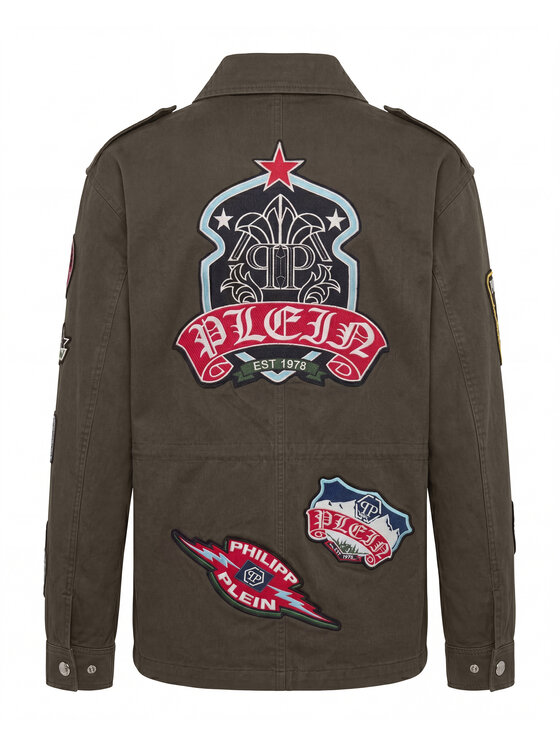 PHILIPP PLEIN PHILIPP PLEIN Giubbotto piumino 31478 Verde Regular Fit