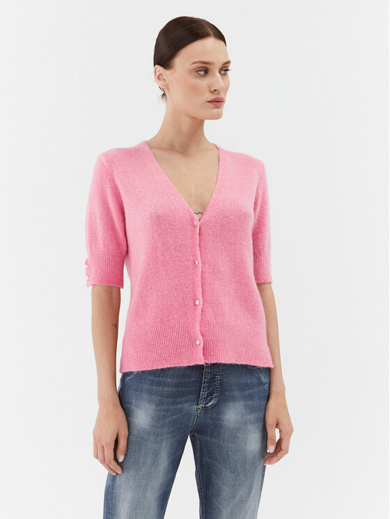Please Ζακέτα M734723332 Ροζ Regular Fit