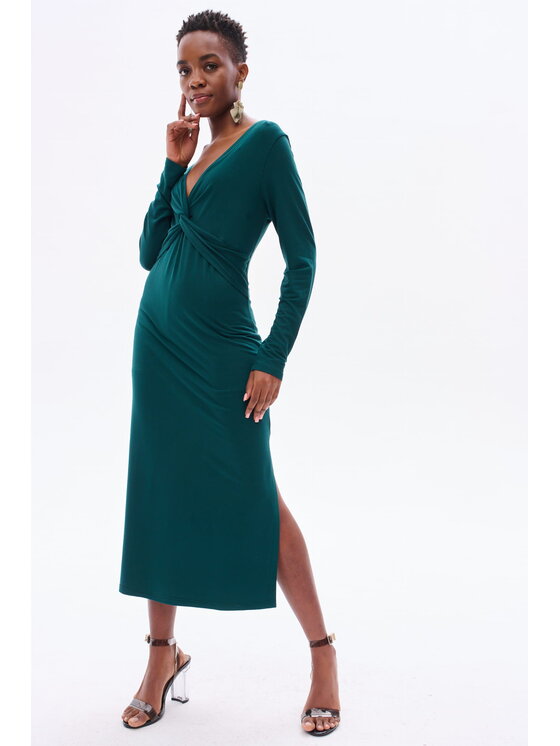 blue shadow blue shadow Sukienka codzienna Casy Zielony Regular Fit