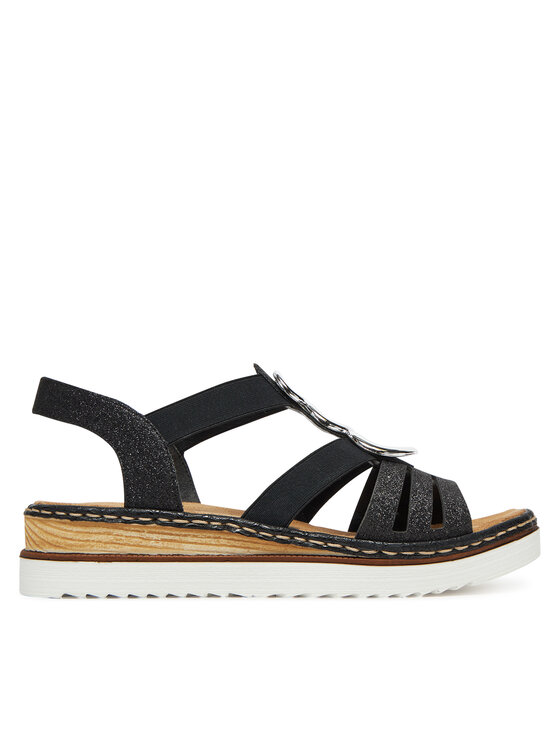 Rieker Rieker Sandalen 679L4-00 Schwarz