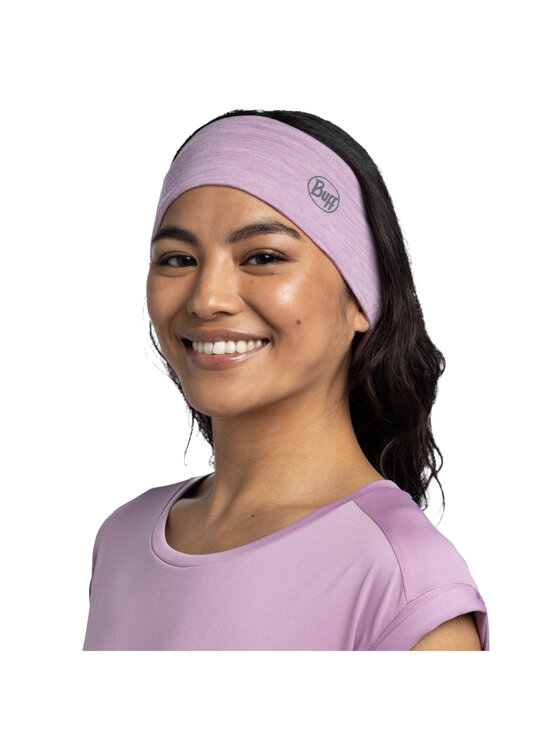 Buff Buff Fascia per capelli Buff Merino Lightweight Headband Rosa