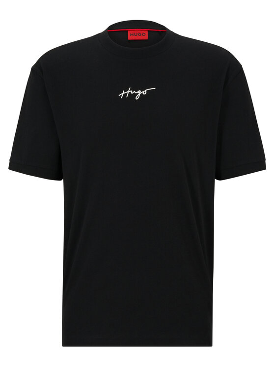 Hugo Hugo Тишърт 50486471 Черен Relaxed Fit